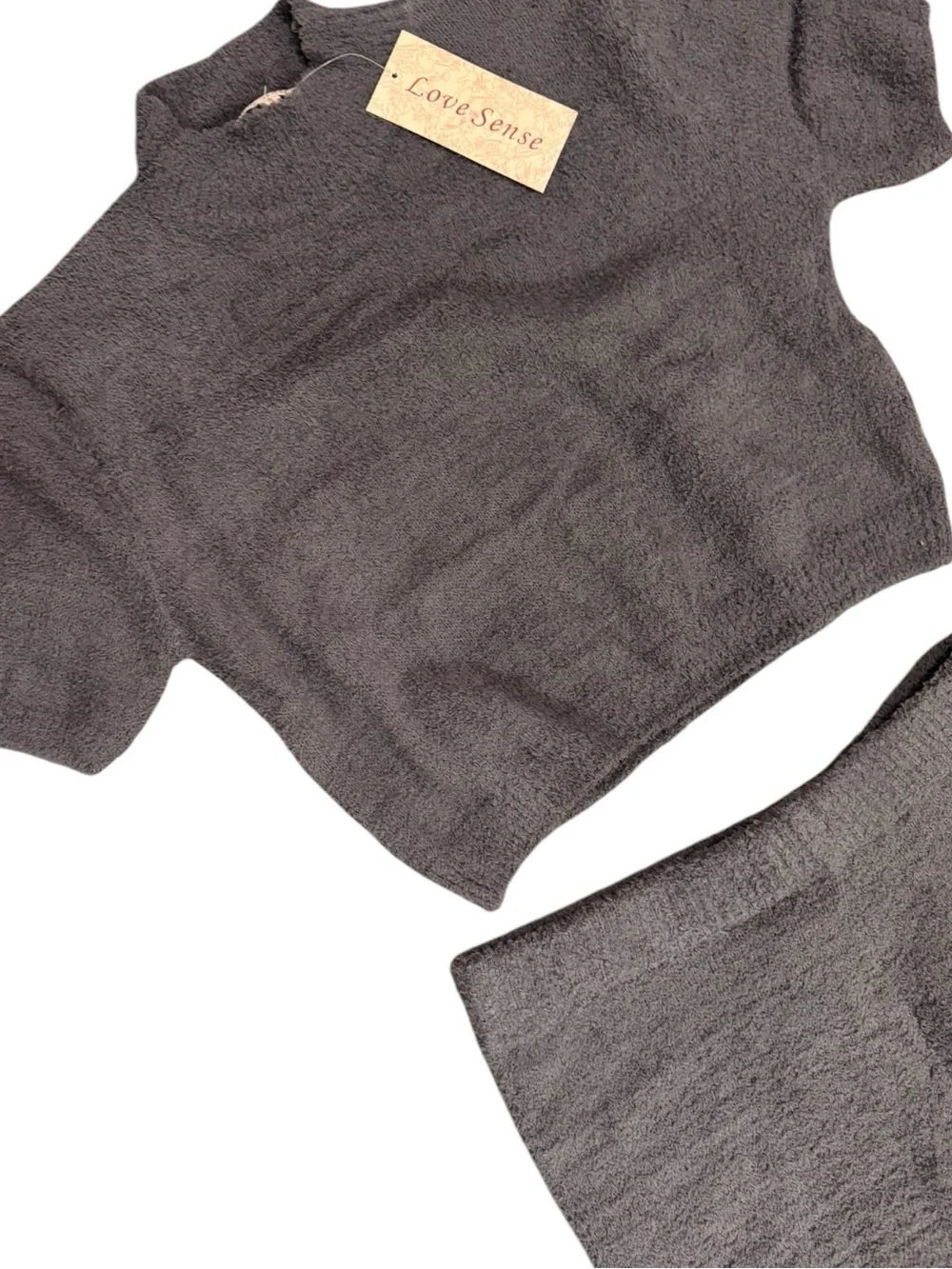 Love Sense Gray Soft Knit Cozy Lounge Set Large NWT - Picture 6 of 10
